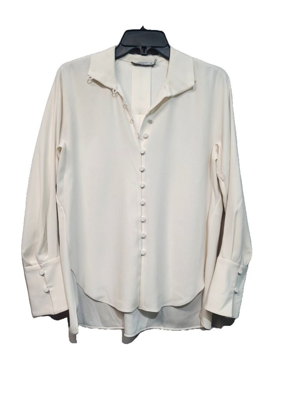 M.M. Lafleur Bridget Top Blouse XS Cream Easy Care
